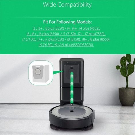 Sac à Poussière - Pour Robot Aspirateur I3 I3+ I4 I4+ I6 I6+ I7 I7+ J7 J7+ I8 I8+ S9 S9+ S9 Plus - Tissu Non Tissé - 8 Pièces (1/5)