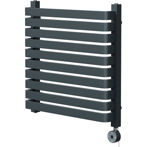 Wholesale Domestic Empire Anthracite 600mm x 600mm Vertical Digital Thermostatic Electric Single Panel Radiator (1/5)