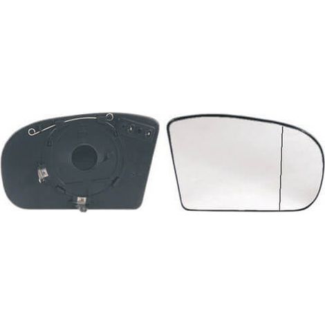 Verre de rétroviseur droit chauffant asphérique avec support Mercedes Classe C W203 2000-2006