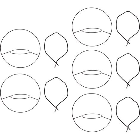 Lot de 5 supports suspendus pour pots de fleurs décoratifs en métal antirouille, parfaits pour le salon, le jardin d'intérieur ou le balcon. (1/5)