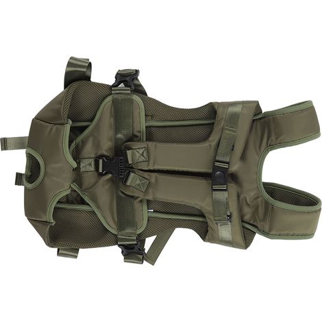 Sac à dos ventral pour chien, respirant, imperméable, sûr et réglable, idéal pour le vélo, la randonnée et les promenades en famille (S). (1/5)