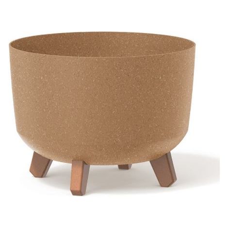 Pot de fleurs bas 21,5L avec pieds amovibles et insert 390 mm, Eco Naturo (1/5)