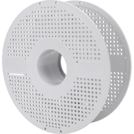 Bobine de filament compatible avec les imprimantes 3D Bambu Lab, matériau ABS, porte-bobine détachable et réutilisable, couleur blanche. (1/5)