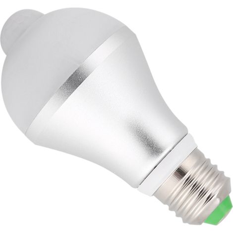 Ampoule Led E27 5W Capteur Mouvement Pir Lumière Blanche Chaude 3200K Pour Couloir Escalier Garage (1/5)