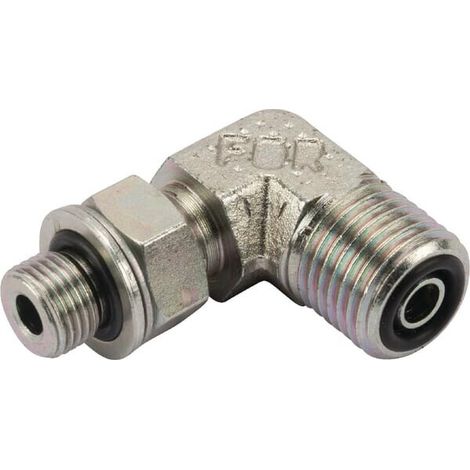 Nipplo a 90° M/M 9/16 ORFS x 1/8 BSP UNIVERSALE KIOB0902