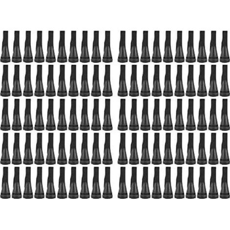 100 PCS Doigts De Plumeuse De Poulet pour Machine De Plumeuse De Volaille, Épilation en Poultry Epilator Caoutchouc Doigt Plumeuse Picker pour Poulet, Canard, Plumes D'oies (Le Noir) (1/4)