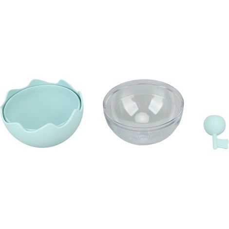 Moule à glaçons sphériques en silicone alimentaire, démoulage facile, remplissage par le haut, bleu (1/5)
