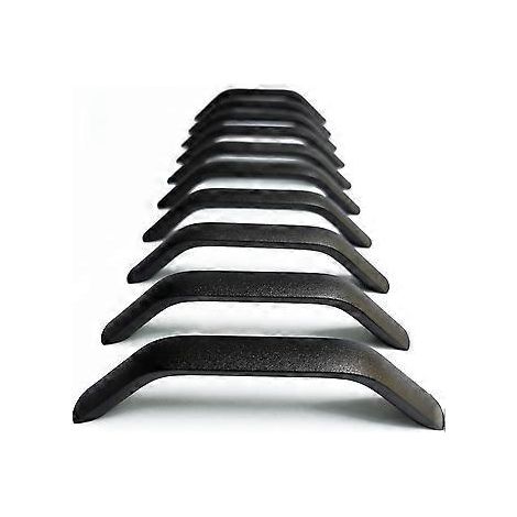 10 Schubladengriffe und Knöpfe für Küchenschränke, Schubladen und Schlafzimmermöbel, Griffabstand 128 mm, sandgestrahlt