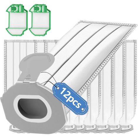12Stk Sacs aspirateur compatibles Vorwerk Kobold VK7 FP7 Set filtre pour nettoyage maison (1/5)