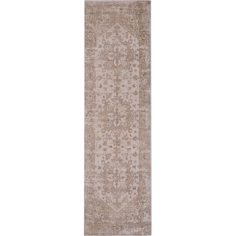 Tapis en viscose Ambrosia - Viskosetapis - 240x80cm, Rectangular - 100% Viscose - Tufté main - Vert olive (1/5)