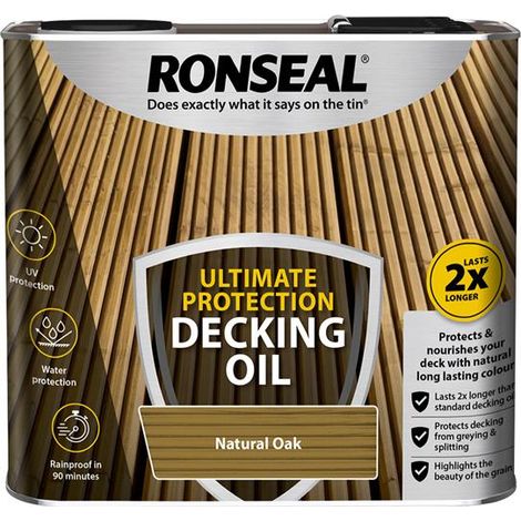 Ultimate Decking Oil Natural Oak 2.5 Litre