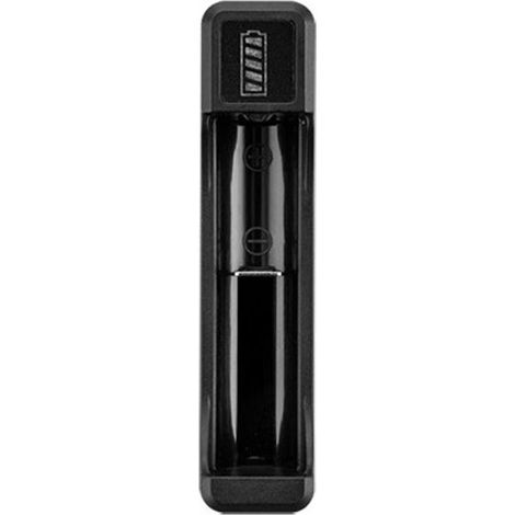 1pc 18650 Charger with Type C Cable, 4.2V Lithium Battery Smart Charger for 14500 26650 18650 Batteries, 1 Slot (1/4)