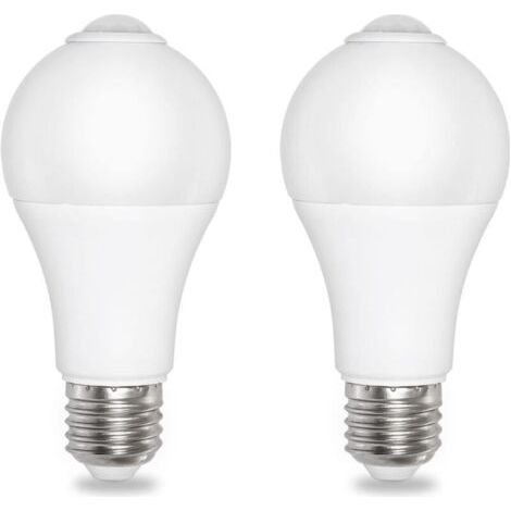 E27 12W Dämmerungssensor-Glühbirne, Kaltweiß 6000K, 1000lm, 230V Wechselstrom, 120° Abstrahlwinkel, automatische Ein-/Ausschaltung, E27 Lichtsensor-Glühbirne für den Außenbereich, Garteneingang, 2er-P