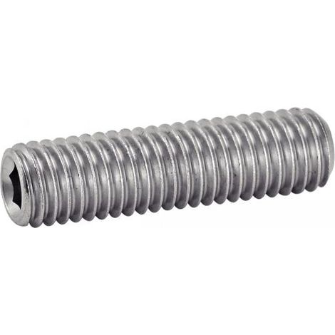 Vis à métaux sans tête hexagonale creuse bout plat DIN 913 4X20 boîte de 100 - ACTON - 642044X20