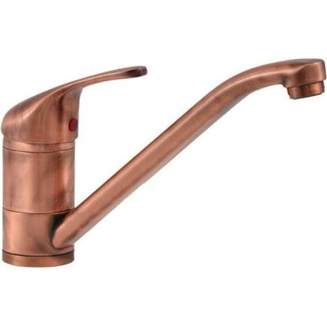 Miscelatore lavello cucina canna bassa in colore rame antico Gattoni URANO 0200/PCR0 Rame Antico (1/2)