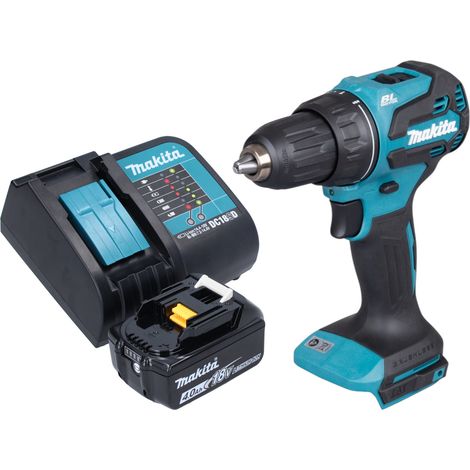 Taladro atornillador a batería Makita DDF 490 SM1 18 V 65 Nm 1/2" sin escobillas + 1 batería de 4,0 Ah + cargador (1/5)