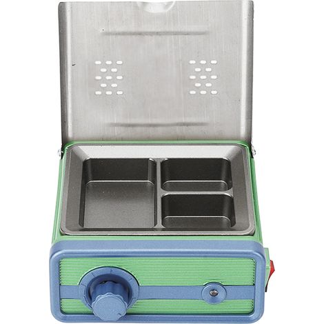 Fondoir à cire dentaire à 3 emplacements, contrôle automatique de la température, antiadhésif, pour applications en laboratoire dentaire, prise UE, 220 V (1/5)