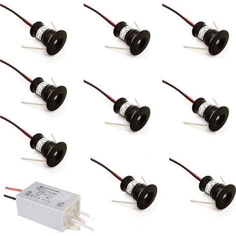 5W LED Spots de plafond Plafonnier, Aangle du corps de lampe réglable,Spots lampe,Applique de Plafond,éclairage LED,70x100mm (Noir -4000K) (1/5)