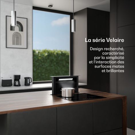 Klarstein – Hotte aspirante encastrable 60 cm – Débit 853 m³/h – Classe A++ éco – Commande tactile – Filtre charbon et aluminium – Éclairage LED