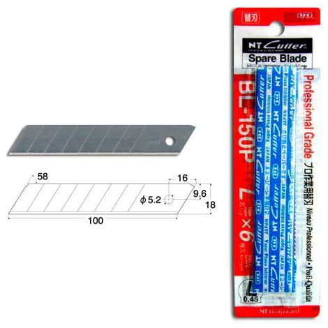 REP.CUCHILLA 18MM NT CUTTER (BLISTER 6)