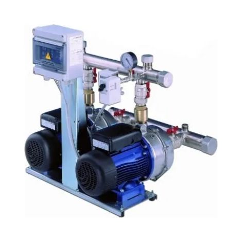 Groupe pression Pompes Multistade Lowara GXS20/HM 2x0,95kW Expo 2015 - Vert (1/4)