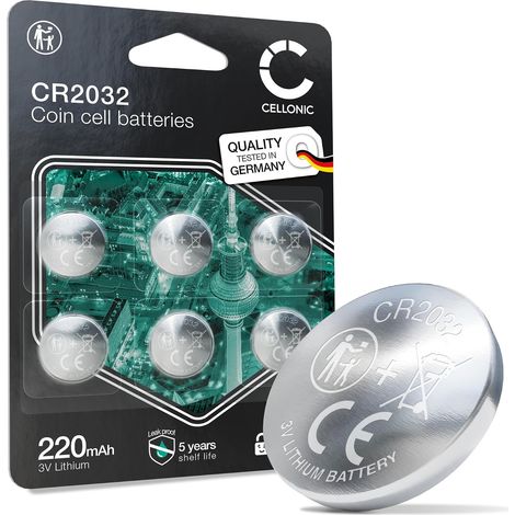 CR2032 Pile Bouton Calculatrices- 6X (1/5)