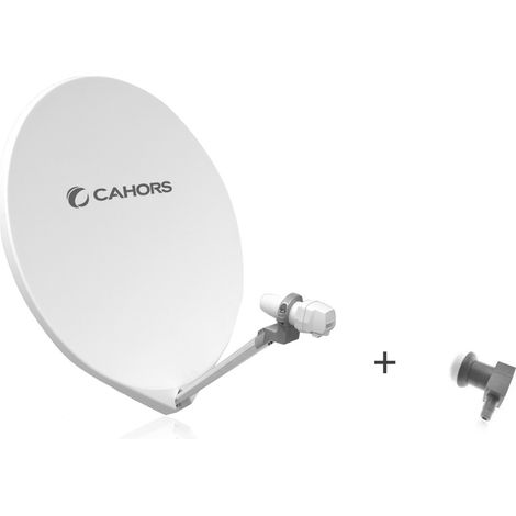 Antenne Fibre Cahors SMC 65 UNI + LNB Single - 65 CM, Gain 36,2 dB, Bande de fréquence 10,7 - 12,75 GHz (1/2)