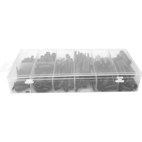 Ensemble de 315 goupilles cylindriques à ressort rainurées et coffret de rangement (1/5)