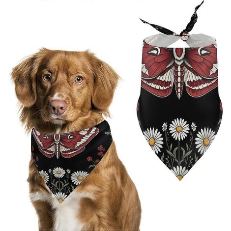 Bandana pour chien Galaxie Requin Bleu foulard triangulaire mignon taille unique motif espace planètes bavoir chien anniversaire (1/5)