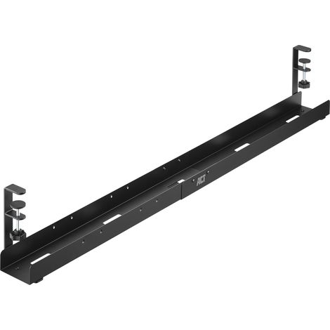 Goulotte de câbles Extensible pour Bureau sans perçage avec Support de Serrage, Gestion des câbles PC, bac à câbles, Rangement pour Poste de Travail - AC8376 (1/5)