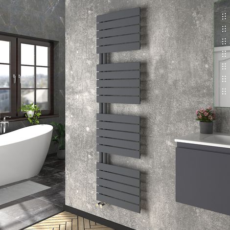 WarmeHaus Heated Towel Radiator Flat Panel Sand Grey 1800x500mm (1/5)