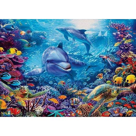 Ricamo a diamante Mondo Marino 45x60 cm (1/5)