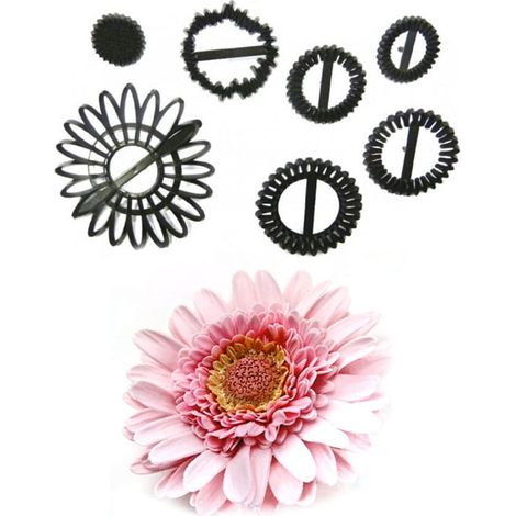 Ausstechformen für Gerbera-Blumen aus Zuckerpaste