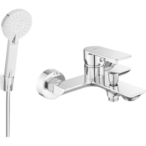 Mexen Alexa R40 rubinetto da bagno con set doccia, cromo - 7123R40-00 (1/3)