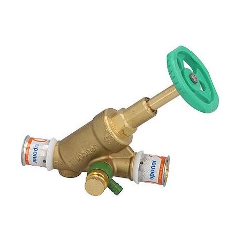 Vanne à siège incliné S-Sertir PLUS Uponor DN32 (1 1/4")