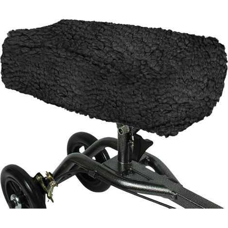 Housse de protection pour genoux, coussin de marche pour genoux, housse de siège de scooter, protection des genoux en mousse pour une expérience de conduite confortable,Noir, 14 × 7 × 2.5 pouces (1/5)