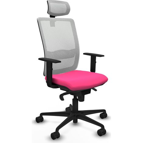 Sedia da ufficio piqueras y crespo Haches bianco rete rosa (1/2)