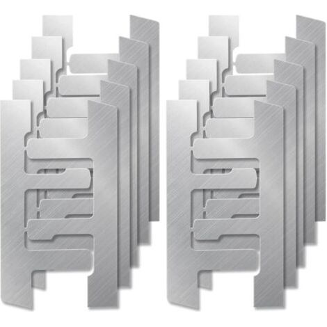 BUNTHAUS Lntyq Lot de 10 supports de boîtier électrique avec clips F - Sangles de montage Grip-Lock Old Work Switch Box Sangles et support pour une utilisation avec des boîtes avec oreilles en plâtre