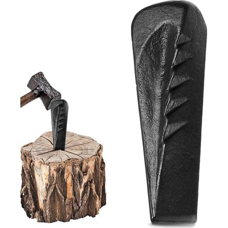 Wood Splitting Wedge, Steel Lumberjack Corner Split Wood Logs with Strong Splitting Effect (1/5)