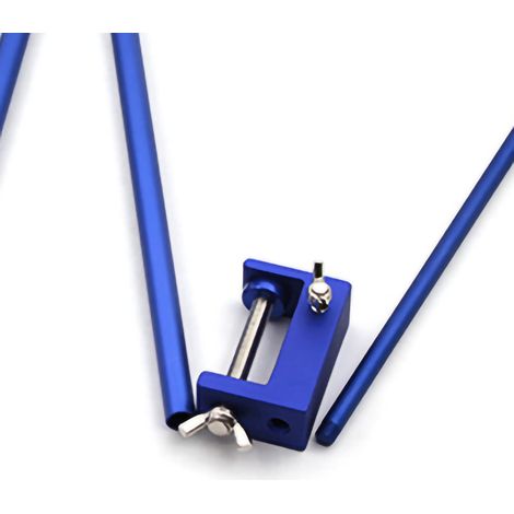 Poteau d'éclairage pliable d'extérieur en alliage d'aluminium avec support de bureau bleu (1/5)