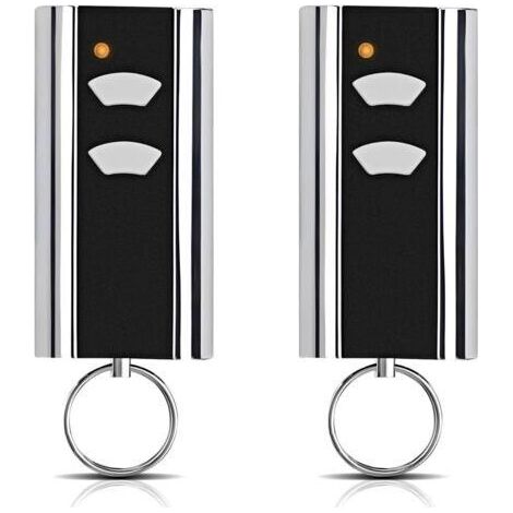 Lot de 2 pièces de rechange pour émetteur manuel Normstahl - Ouverture de porte de garage - 433,92 MHz - 2 canaux - Compatible avec Normstahl Entrematic RCU 433-2, RCU 433-4, EA433 2KM, EA433 2KS (1/5)