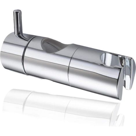 (22 mm, Silber) Duschkopfhalterung, Saugnapfhaken für Handbrause, Duschkopf-Wandhalterung, universelle Duschstange (1/4)