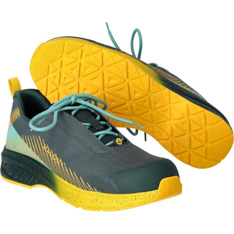 Mascot MASCOT Sicherheitshalbschuh FOOTWEAR CUSTOMIZED F1600-909 S1PS Gr. 39 forest green/sunflower yellow