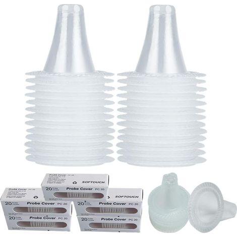 100 Embouts thermomètre, compatible Braun, protection hygiénique, mesure précise, adulte enfant bébé (1/5)