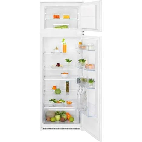 Electrolux – Réfrigérateur 2 portes intégrable 249L – Froid statique – Niveau sonore 33dB – Classe énergétique E – Niche 158cm