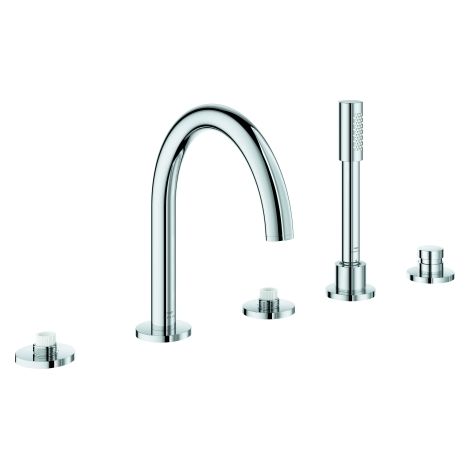 5-L-Wannenkombin. Atrio Private C. 25224 für Hebelgriffe chrom (1/4)