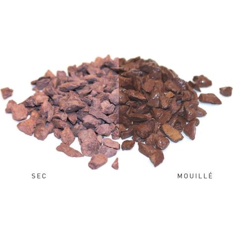 Gravier concassé rouge prune 6/10 – Sac 20 kg