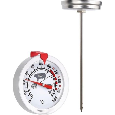 Thermomètre à viande en acier inoxydable pour barbecue avec (1/5)