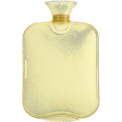 Bouillotte en caoutchouc pour thérapie par le chaud et le froid, 2 L, blanche (1/5)