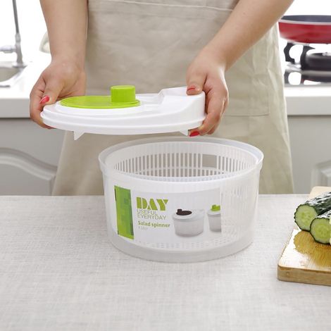 Essoreuse À Légumes - Capacité Élevée - Séchage Par Centrifugation - Usage Cuisine Domestique - 1 Pièce (1/5)